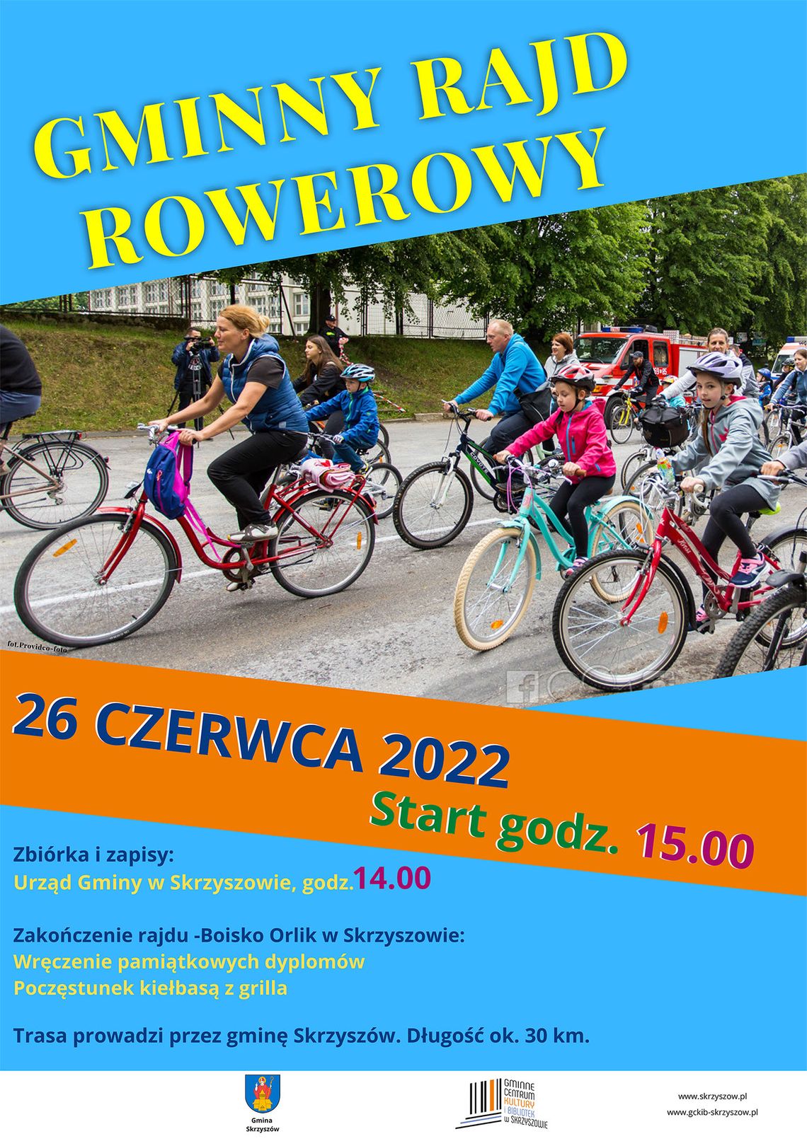 Rajd rowerowy w gminie Skrzyszów Rajd rowerowy w gminie Skrzyszów