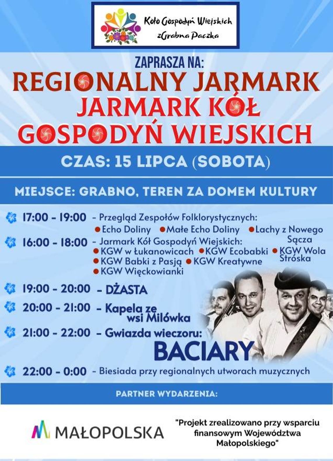 Regionalny Jarmark. Jarmark Kół Gospodyń Wiejskich w Grabnie Regionalny Jarmark. Jarmark Kół Gospodyń Wiejskich w Grabnie