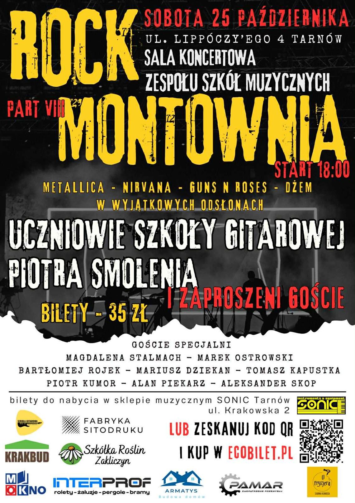 "Rock Montownia" part 8. Uczniowie Szkoły Gitarowej Piotra Smolenia i zaproszeni Goście "Rock Montownia" part 8. Uczniowie Szkoły Gitarowej Piotra Smolenia i zaproszeni Goście