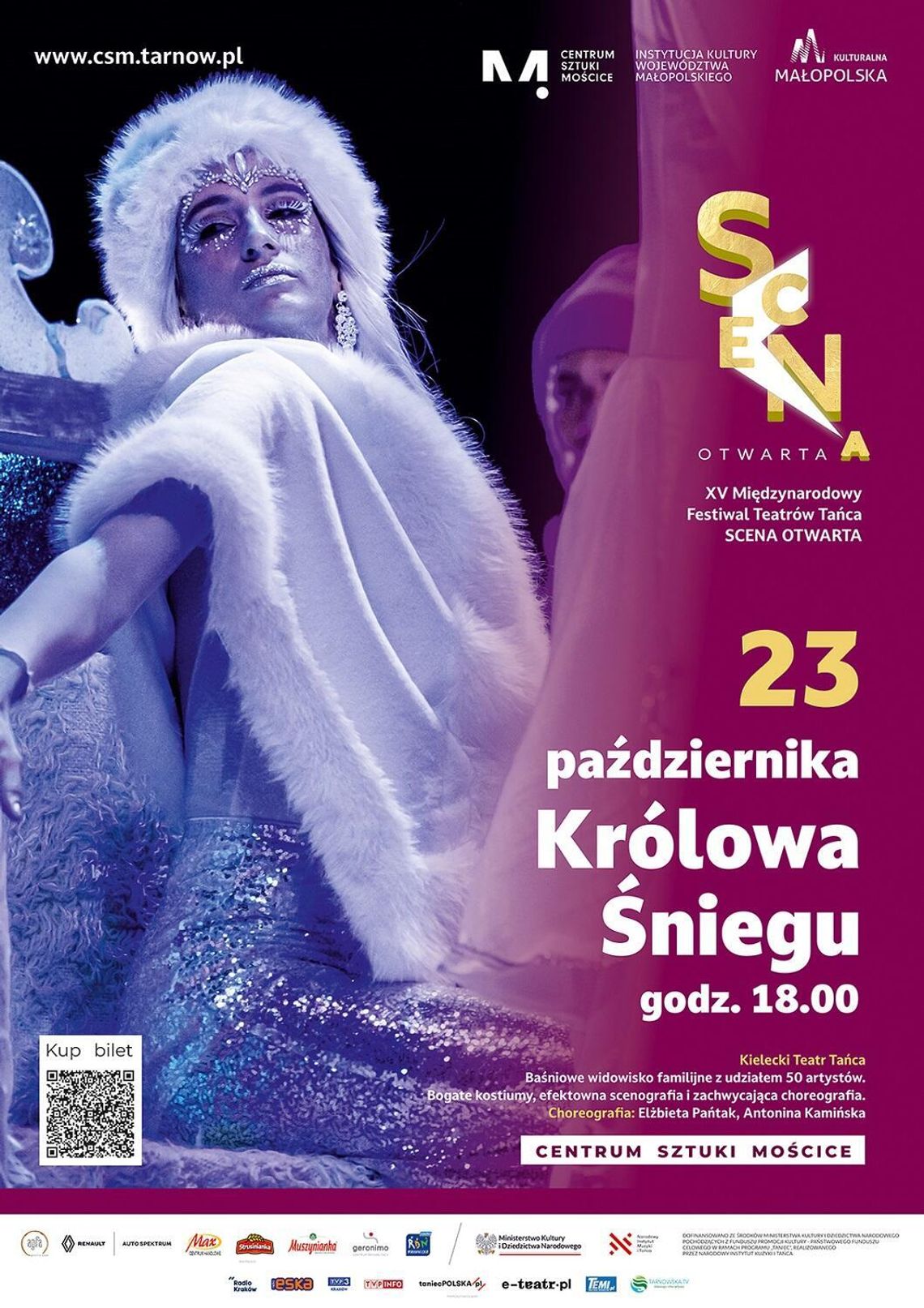 Scena Otwarta 2026. Spektakl „Królowa Śniegu” - Kielecki Teatr Tańca Scena Otwarta 2026. Spektakl „Królowa Śniegu” - Kielecki Teatr Tańca