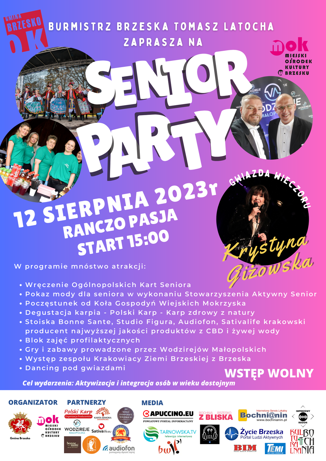 Senior Party już 12 sierpnia w Brzesku Senior Party już 12 sierpnia w Brzesku
