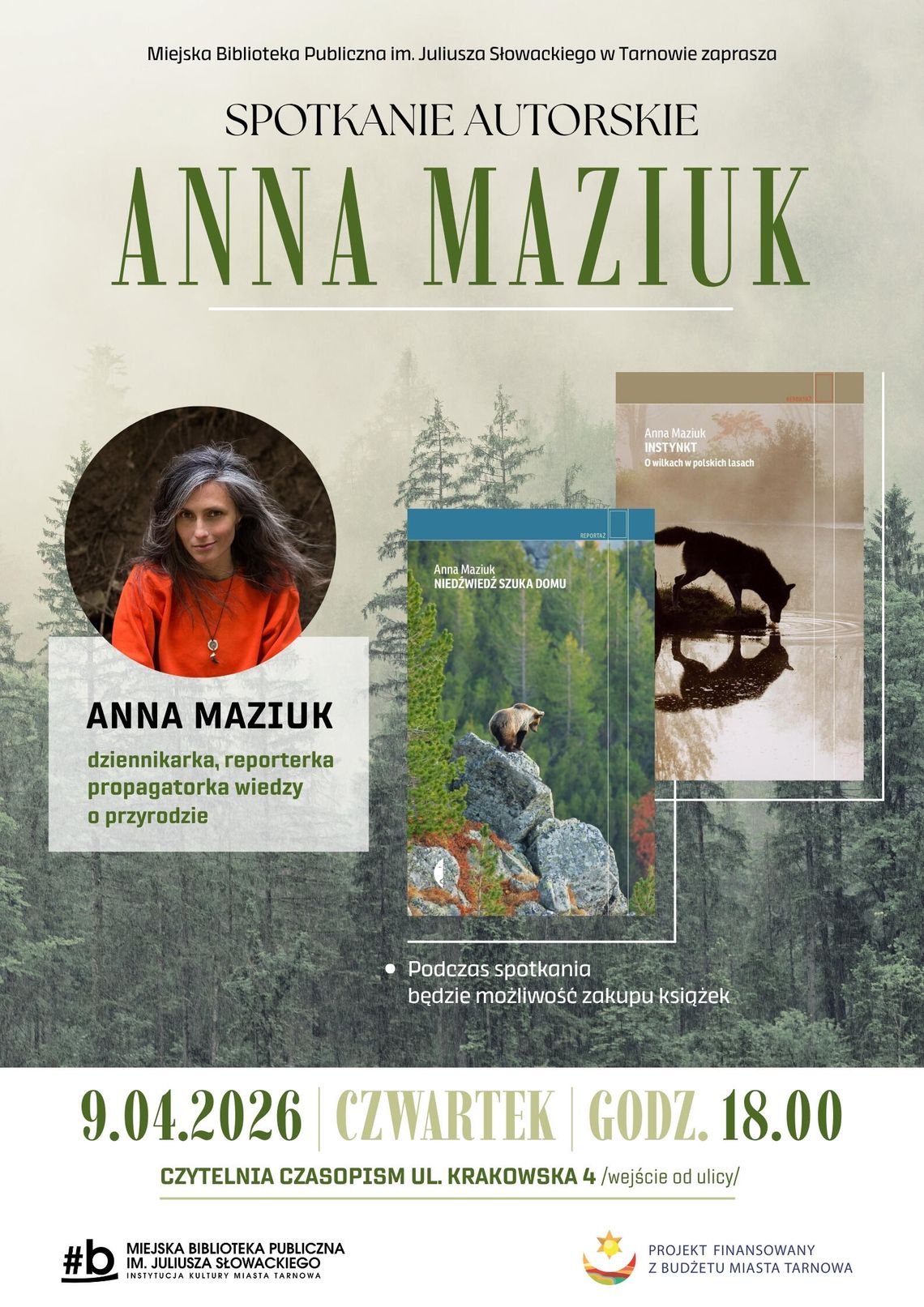 Spotkanie autorskie z ANNĄ MAZIUK