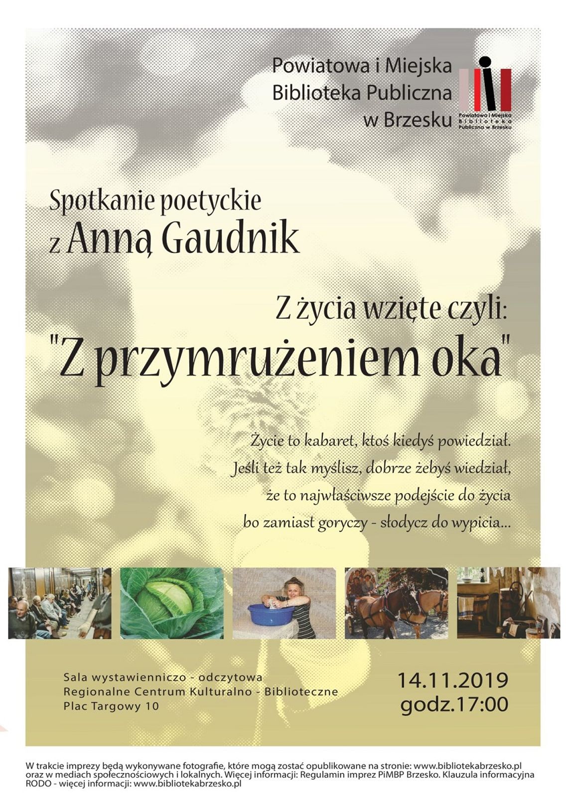 Spotkanie poetyckie z brzeską artystką Anną Gaudnik