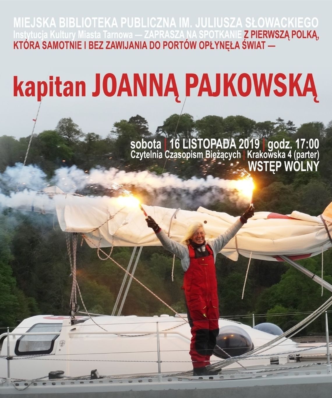Spotkanie z kapitan JOANNĄ PAJKOWSKĄ   - pierwszą Polką, która opłynęła Świat!