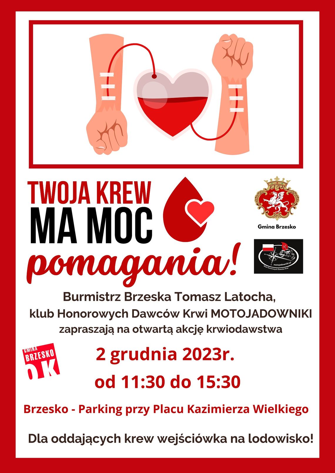 Twoja krew ma moc "pomagania". Zbliża się akcja w Brzesku Twoja krew ma moc "pomagania". Zbliża się akcja w Brzesku