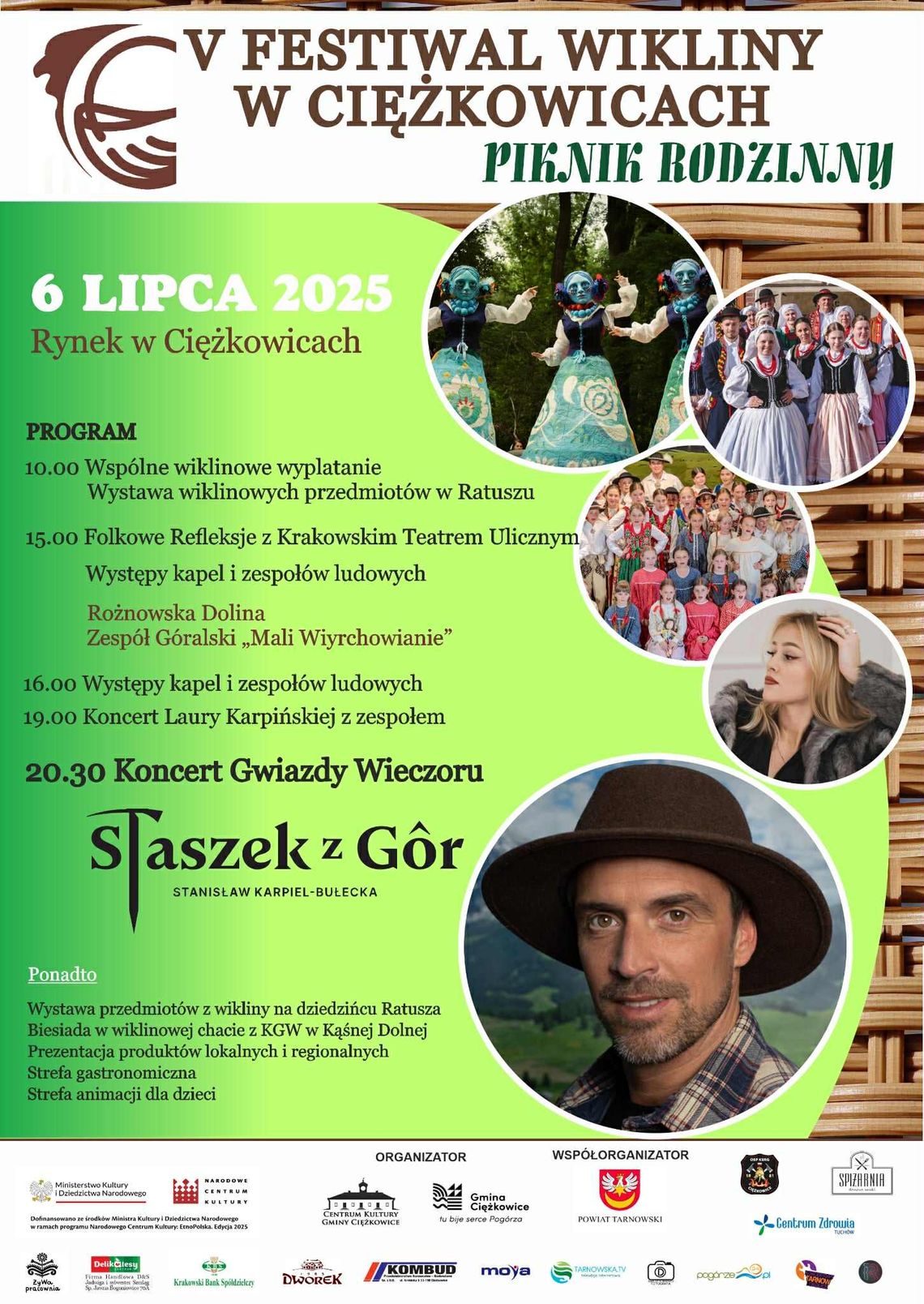V Festiwal Wikliny w Ciężkowicach V Festiwal Wikliny w Ciężkowicach