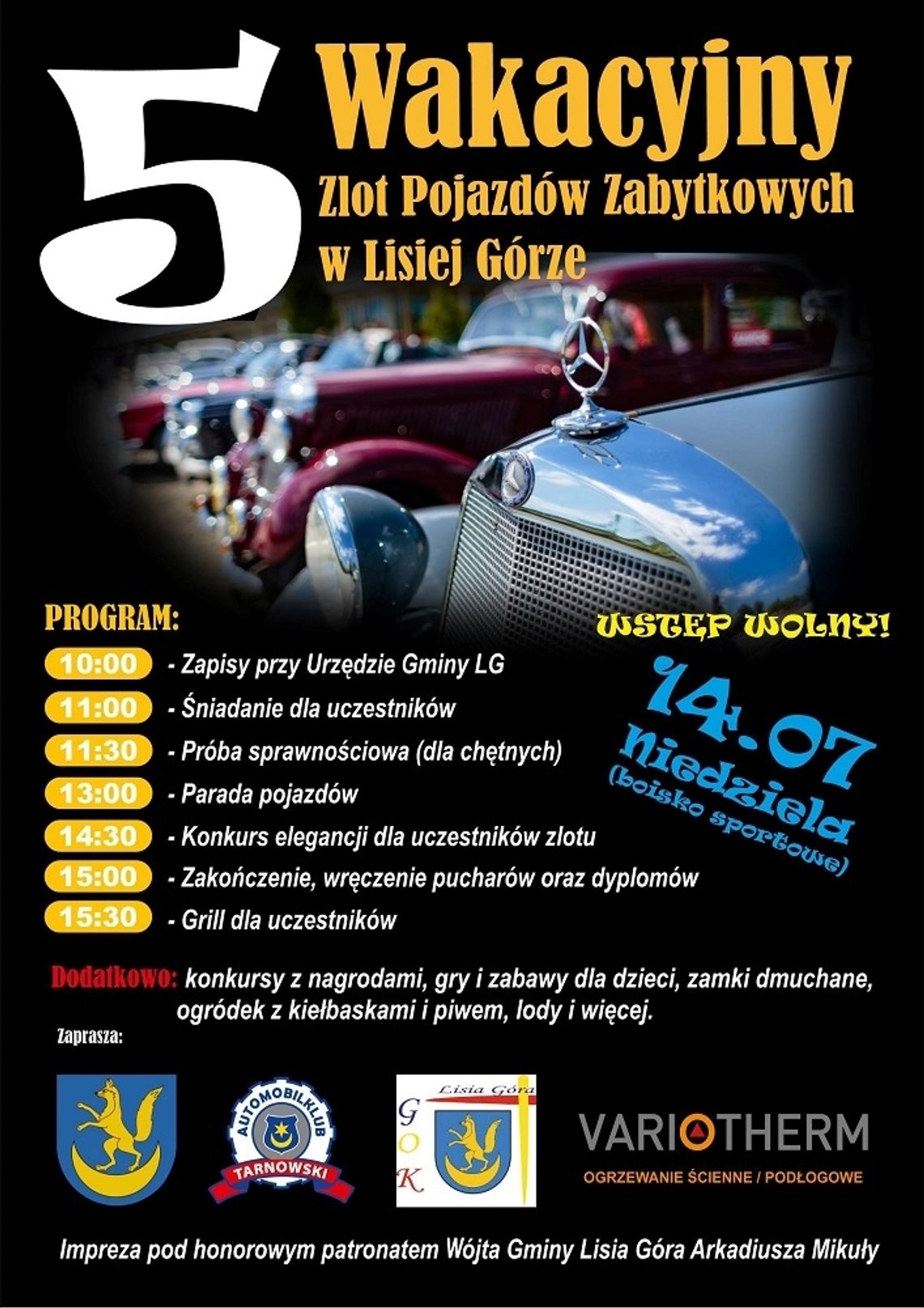 V Wakacyjny Zlot Pojazdów Zabytkowych w Lisiej Górze V Wakacyjny Zlot Pojazdów Zabytkowych w Lisiej Górze