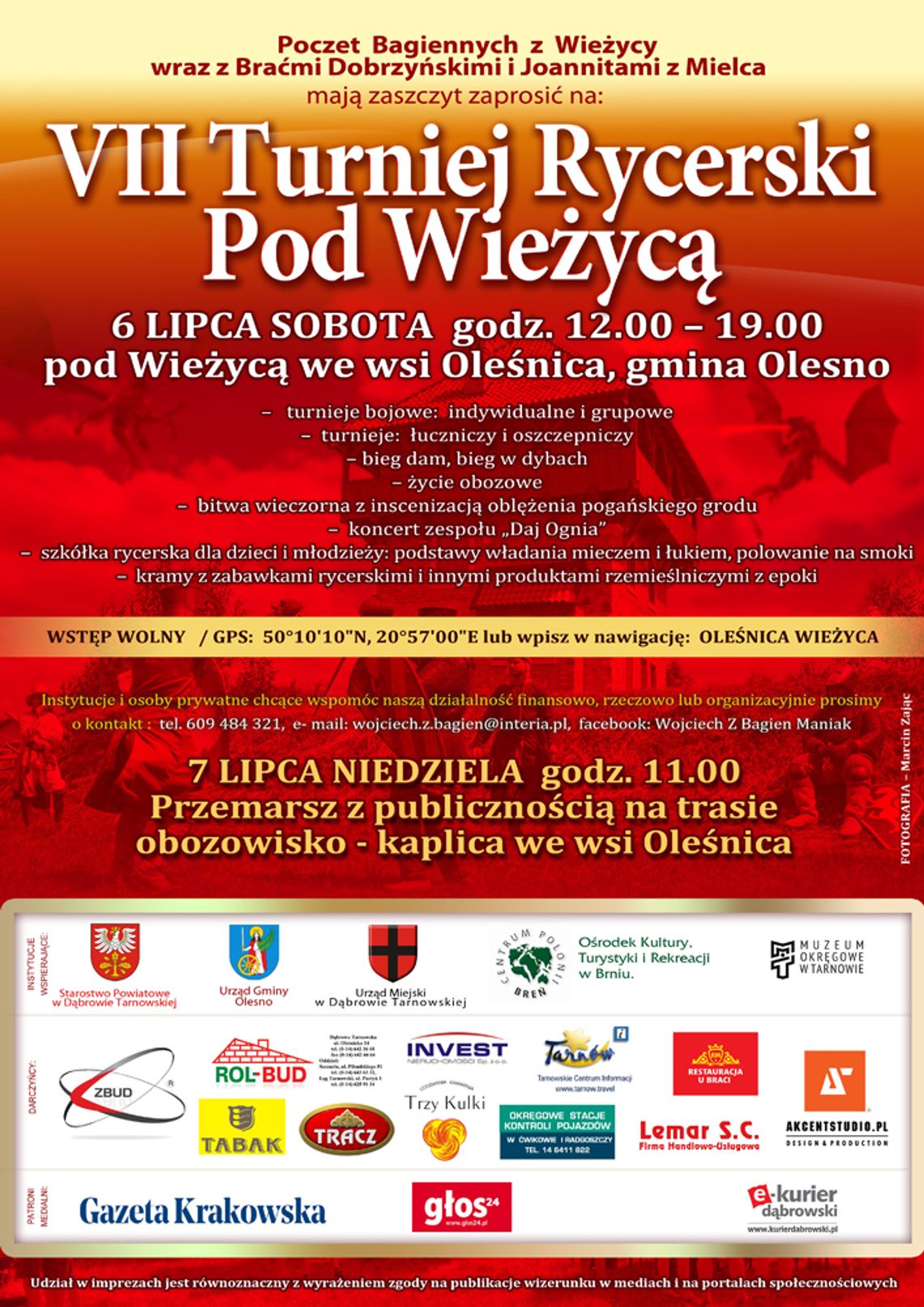VII TURNIEJ RYCERSKI POD WIEŻYCĄ VII TURNIEJ RYCERSKI POD WIEŻYCĄ