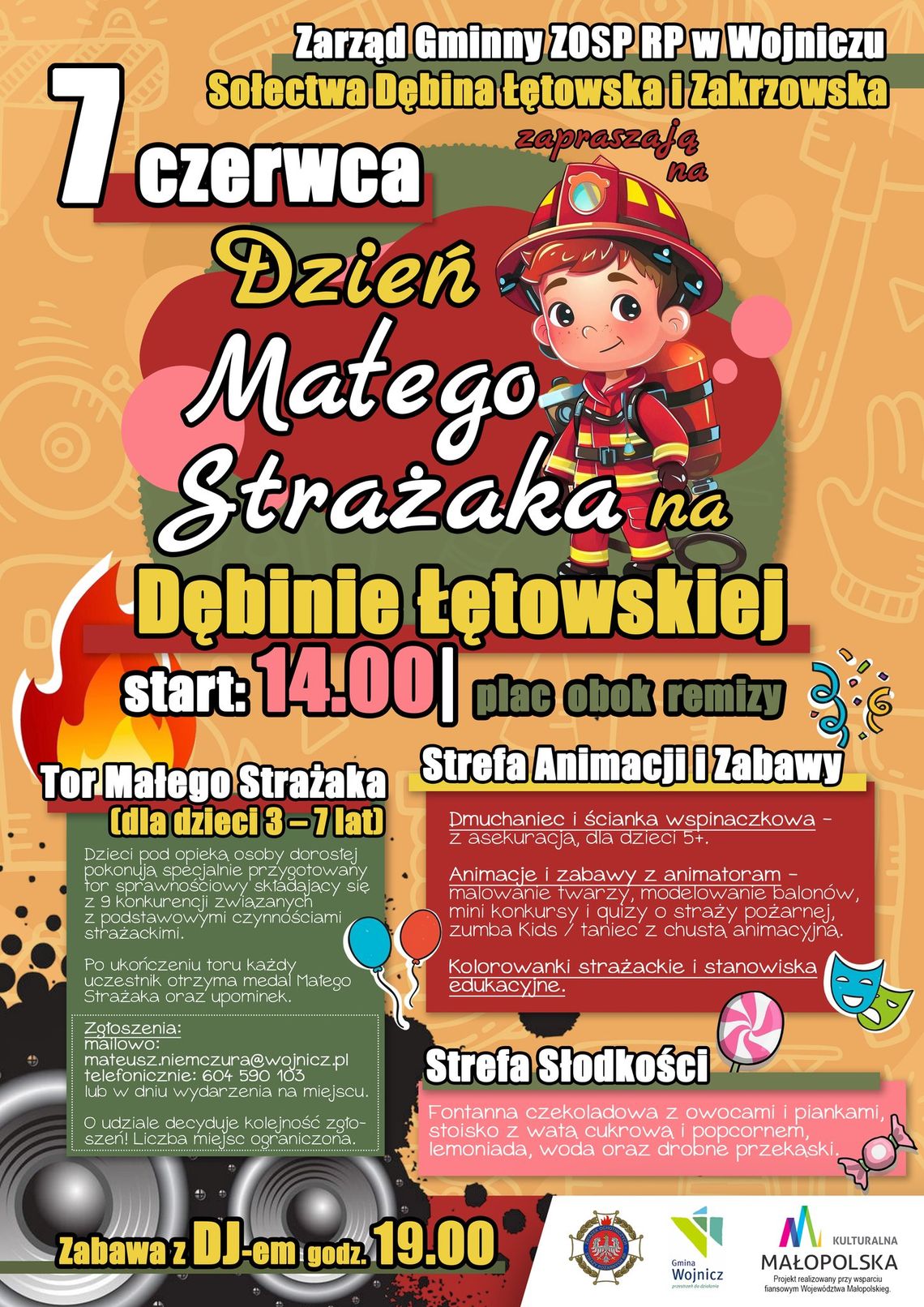 W Dębinie Łętowskiej odbędzie się Dzień Małego Strażaka! W Dębinie Łętowskiej odbędzie się Dzień Małego Strażaka!