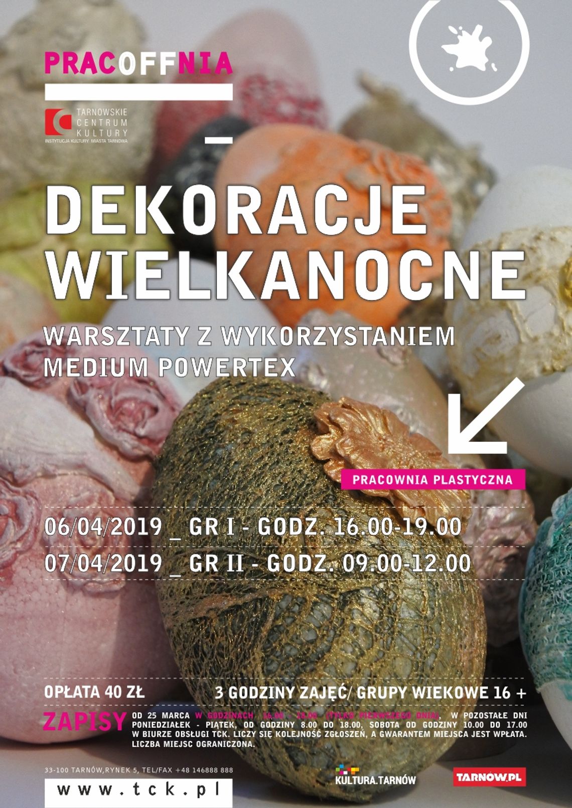 Warsztaty dekoracji wielkanocnych w pierwszy weekend kwietnia w TCK Warsztaty dekoracji wielkanocnych w pierwszy weekend kwietnia w TCK