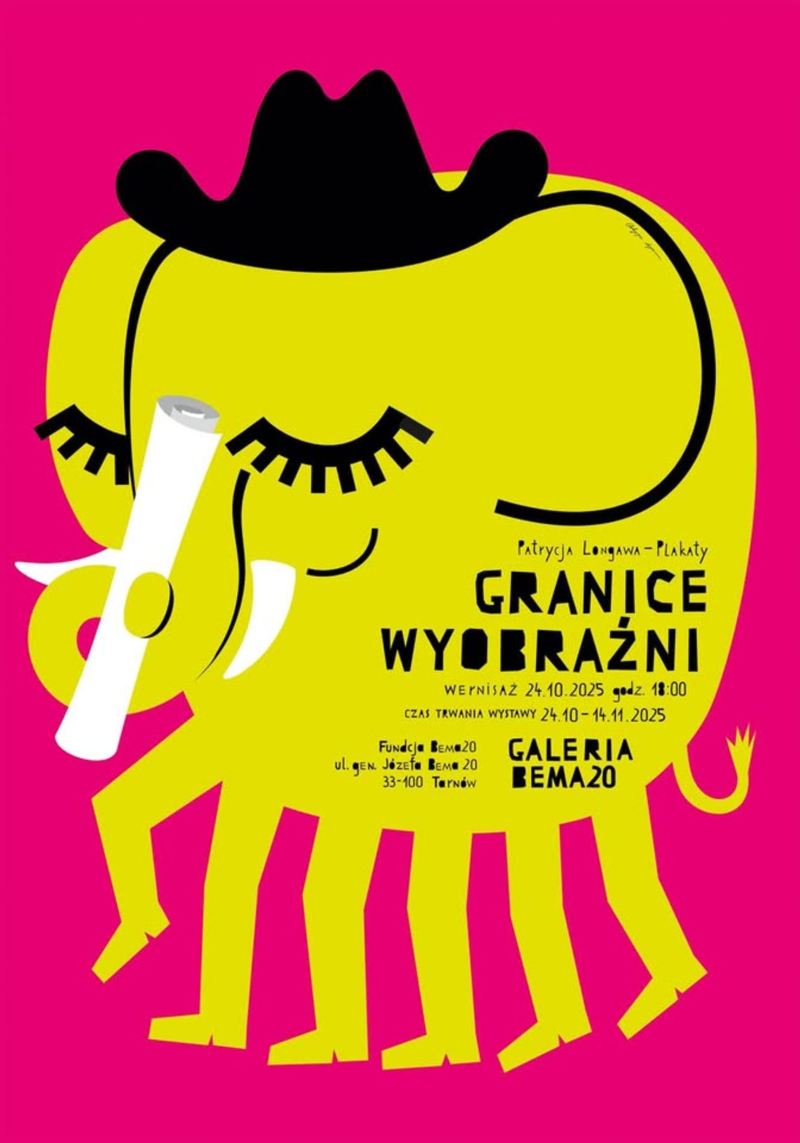 Wernisaż wystawy: „Granice wyobraźni. Patrycja Longawa – plakaty” Wernisaż wystawy: „Granice wyobraźni. Patrycja Longawa – plakaty”