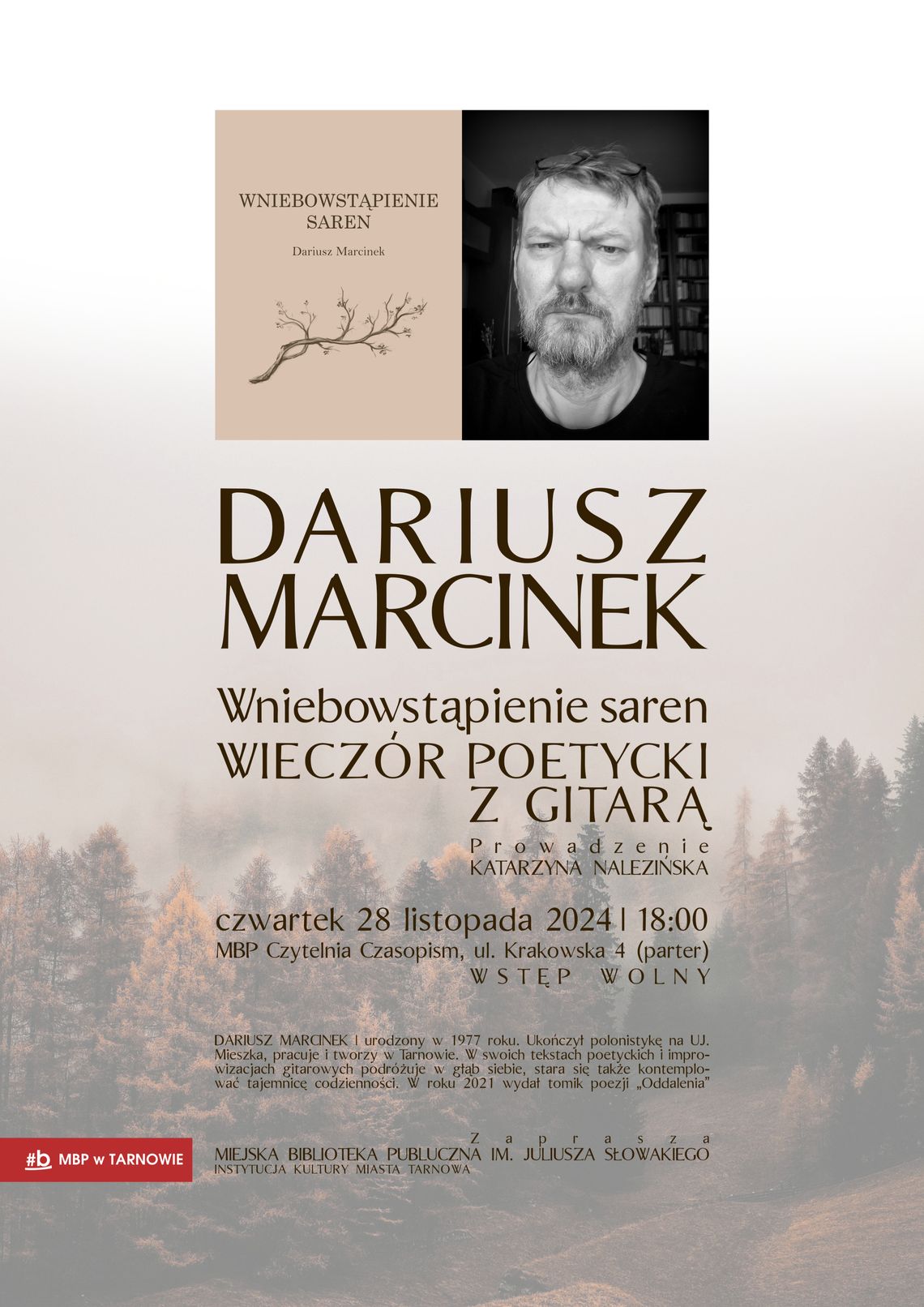 Wieczór poetycki z Dariuszem Marcinkiem