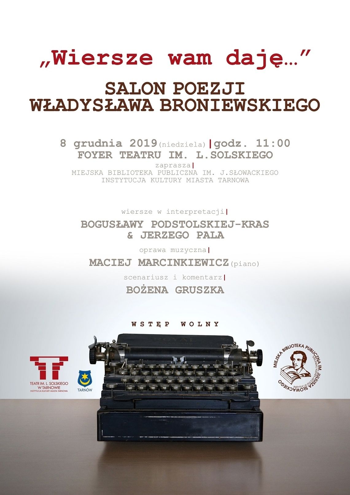 „Wiersze wam daję” - Salon Poezji Władysława Broniewskiego 