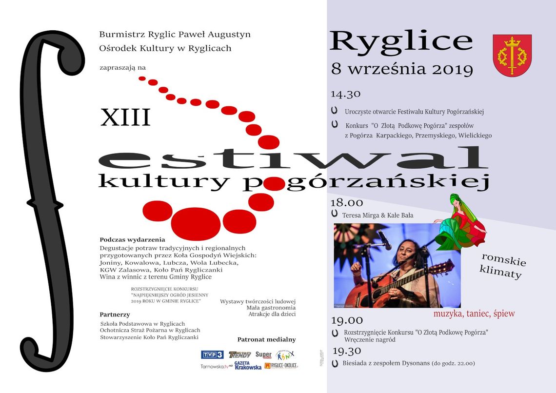 XIII Festiwal Kultury Pogórzańskiej w Ryglicach XIII Festiwal Kultury Pogórzańskiej w Ryglicach