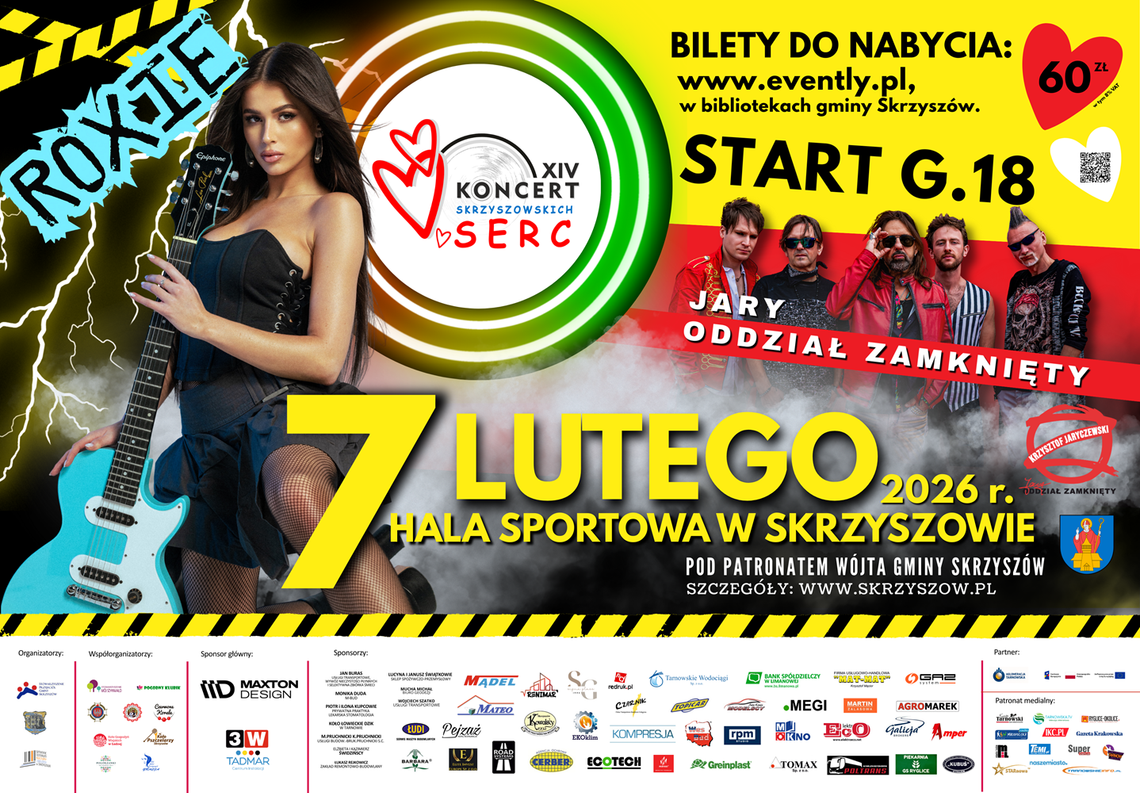 XIV Koncert Skrzyszowskich Serc pod patronatem Wójt Gminy Skrzyszów, gwiazdą Roxie Węgiel