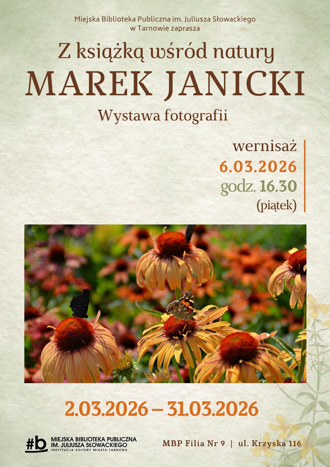 „Z książką wśród natury” – wystawa fotografii Marka Janickiego