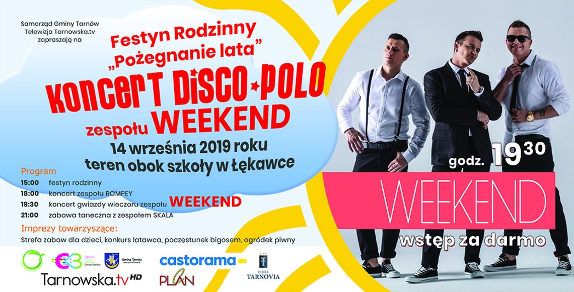 Zakończenie lata z zespołem WEEKEND! Zakończenie lata z zespołem WEEKEND!
