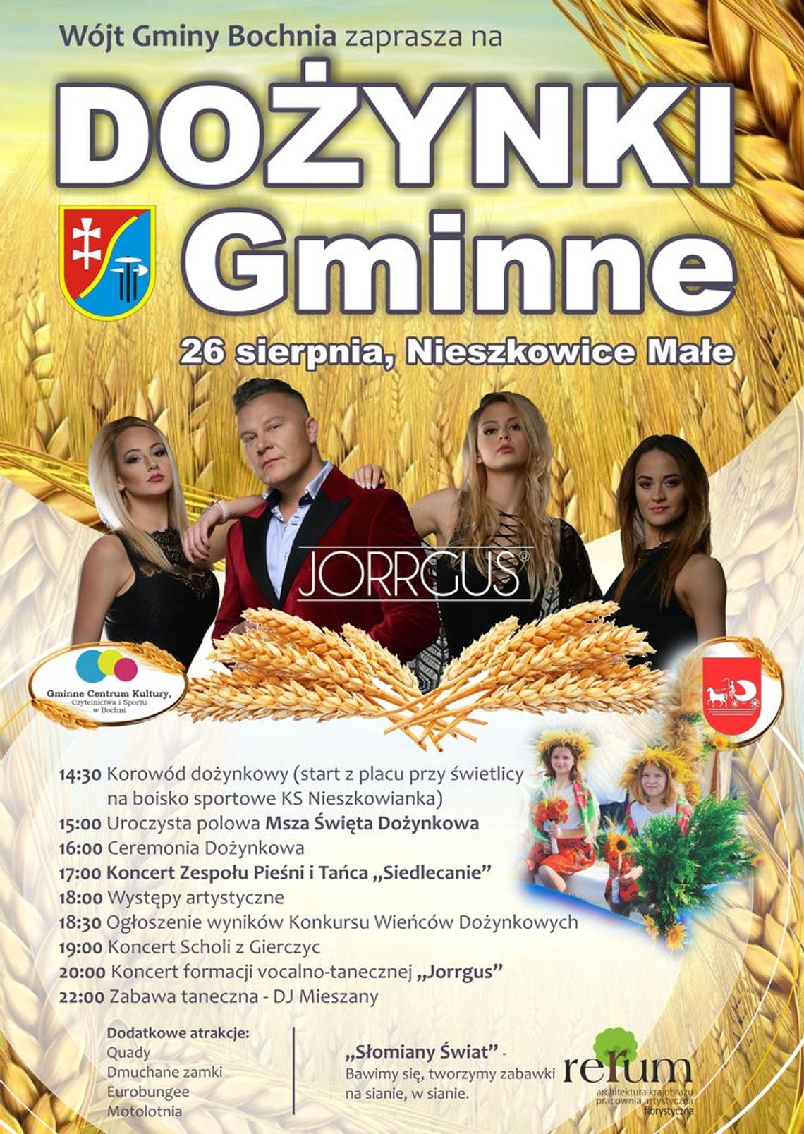Zapraszamy na dożynki gminy Bochnia Zapraszamy na dożynki gminy Bochnia