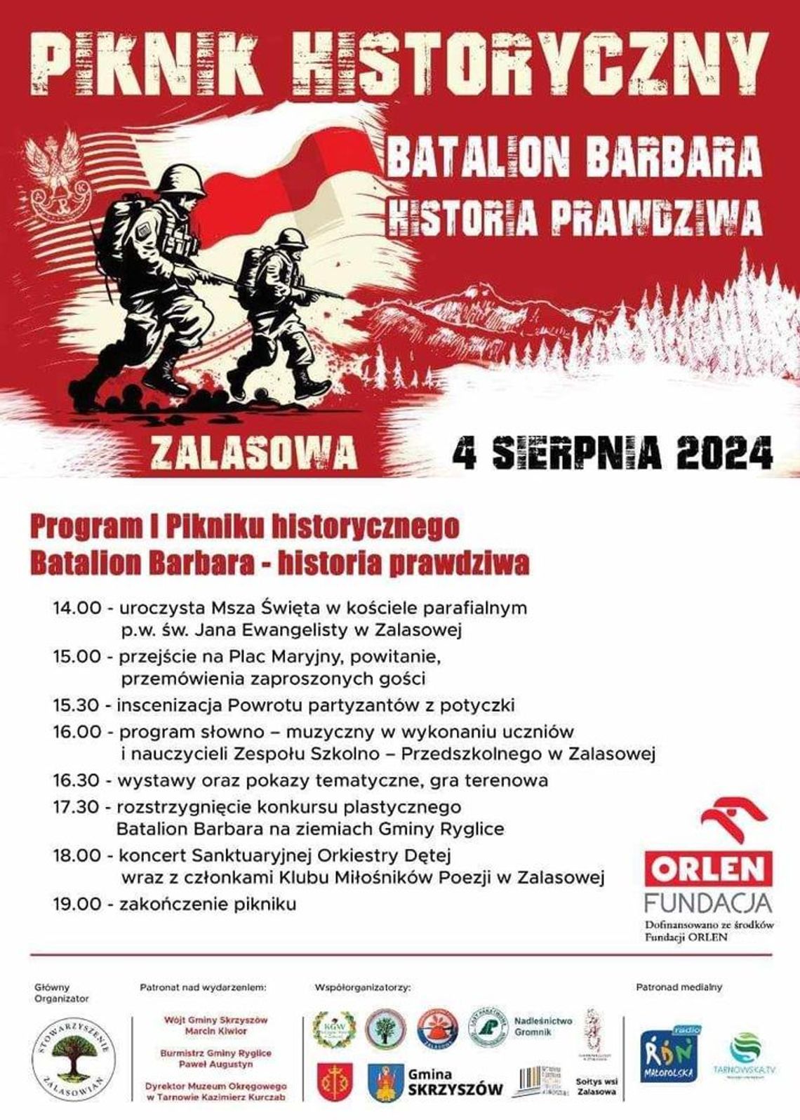 Zapraszamy na piknik historyczny do Zalasowej Zapraszamy na piknik historyczny do Zalasowej