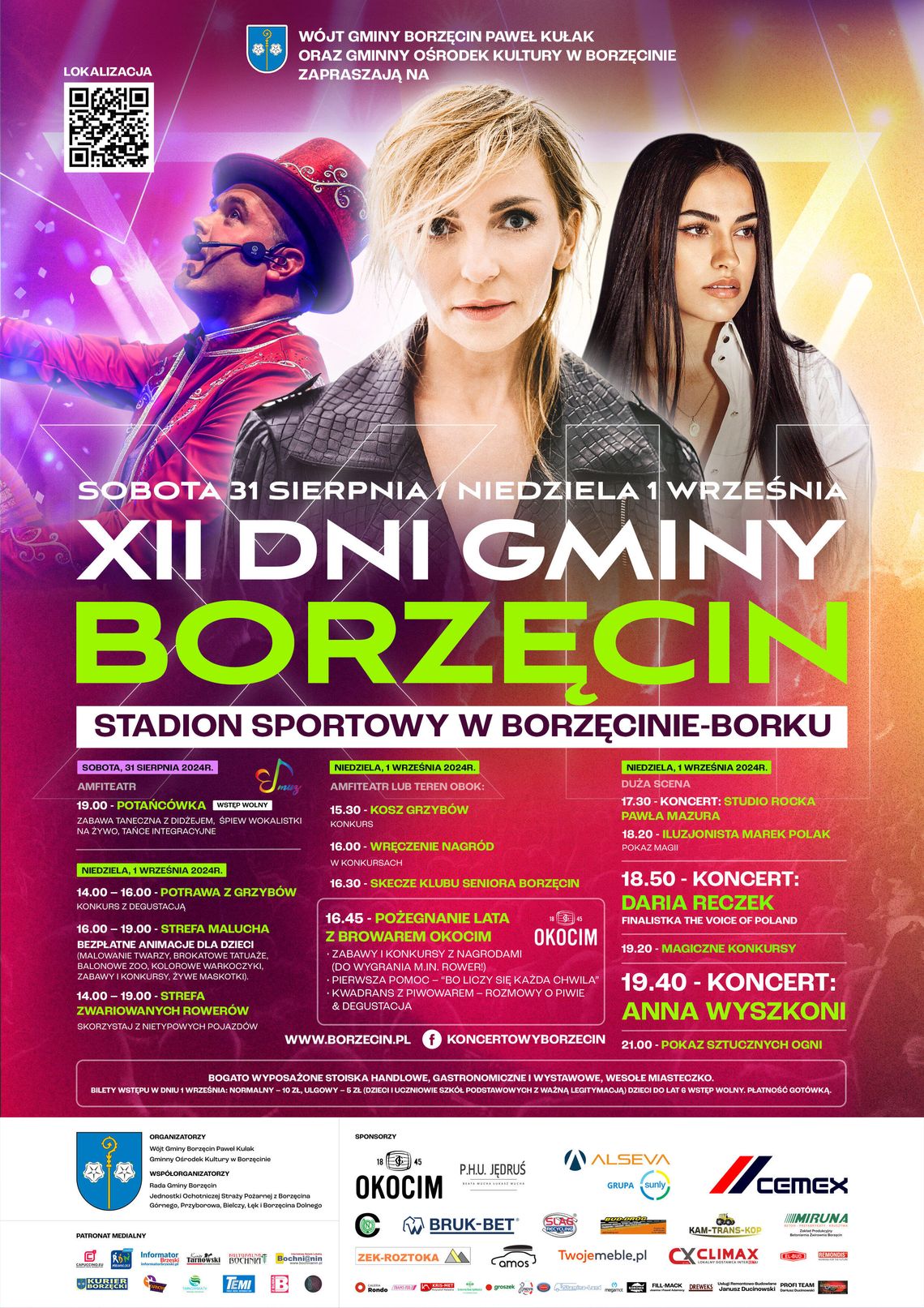 Zapraszamy na XII Dni Gminy Borzęcin