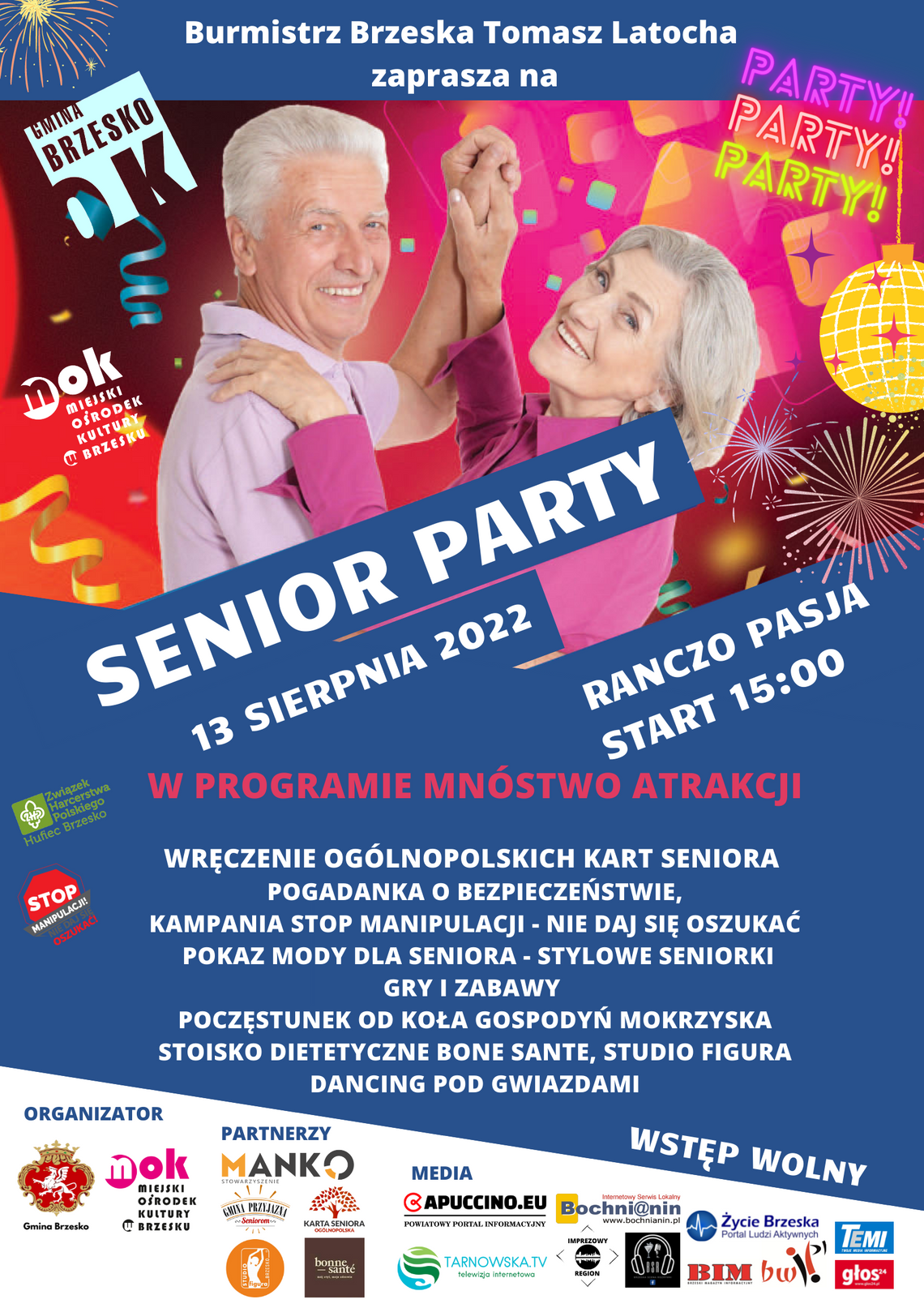Zaproszenie na Senior Party