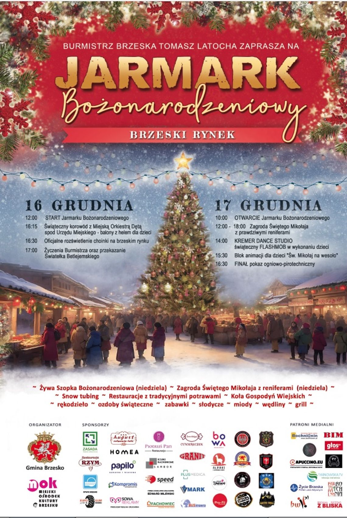 Zbliża się Jarmark bożonarodzeniowy w Brzesku Zbliża się Jarmark bożonarodzeniowy w Brzesku