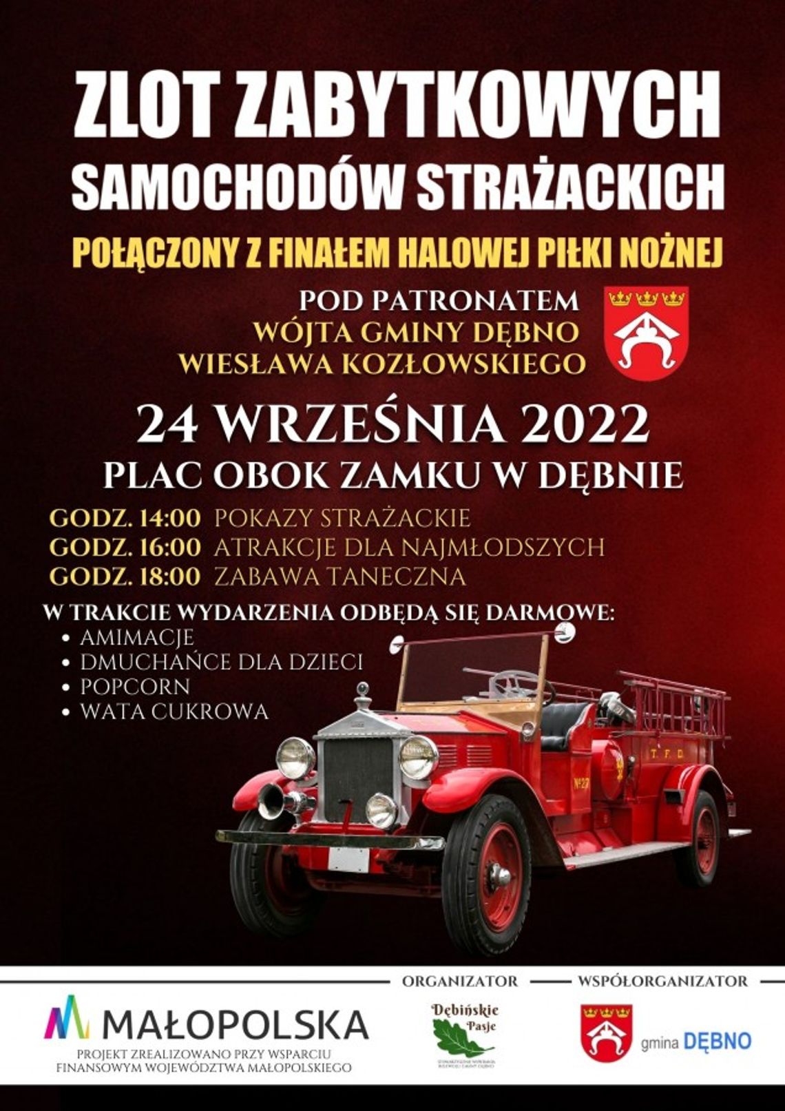 Zlot Zabytkowych Samochodów Strażackich połączony z Finałem Halowej Piłki Nożnej Zlot Zabytkowych Samochodów Strażackich połączony z Finałem Halowej Piłki Nożnej