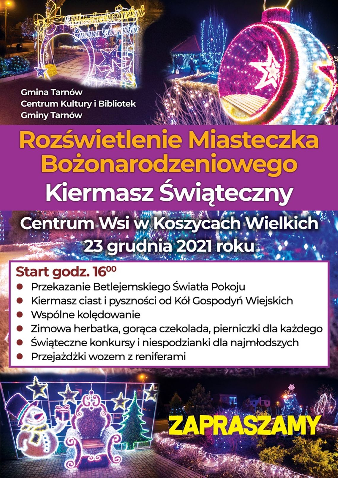 Znów będzie świątecznie i kolorowo. Kiermasz świąteczny w Gminie Tarnów Znów będzie świątecznie i kolorowo. Kiermasz świąteczny w Gminie Tarnów