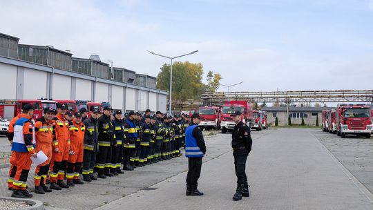 Ćwiczenia strażackie w Zakładach Mechanicznych Tarnów[ZDJĘCIA]