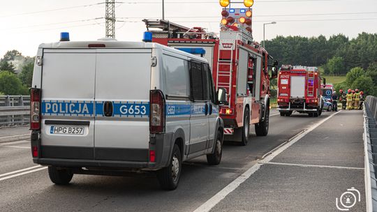 Wypadek motocyklisty na ul. Krzyskiej w Tarnowie, 25.06.2021 r. ok. 19.20[ZDJĘCIA]