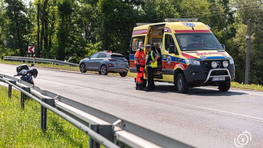 Wypadek na DW977 w Zabłędzy, 29.06.2021 r., ok. 10.00[ZDJĘCIA]