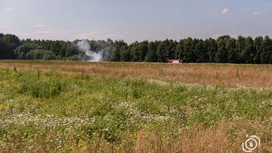 Pożar trawy i nieużytków rolnych, Wola Rzędzińska, 10.07.2021 r., ok. 16.30[ZDJĘCIA]