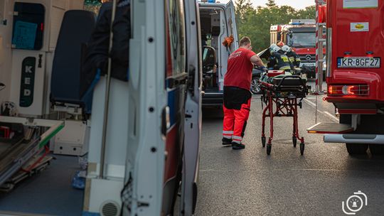 Zderzenie czołowe pojazdów, Wola Rzędzińska, 29.07.2021 r., 6.00[ZDJĘCIA]