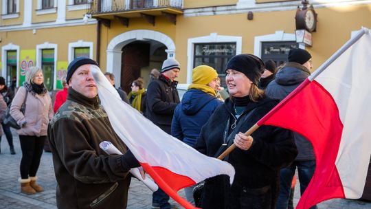 Protest "Stop segregacji sanitarnej" [ZDJECIA]