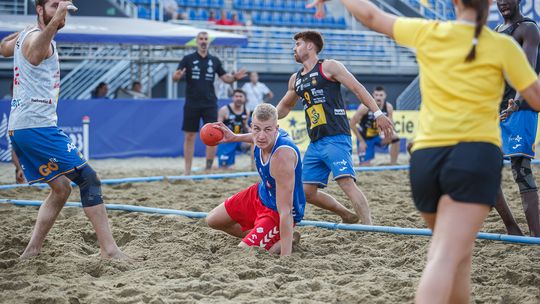 EG2023: Mecz piłki ręcznej plażowej mężczyzn: Polska - Hiszpania [zdjęcia]