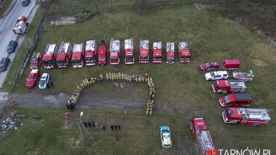 Ćwiczenia jednostek straży pożarnej na terenie gminy Żabno