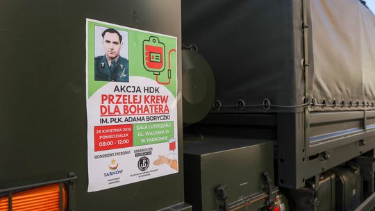 Akcja krwiodawstwa w Tarnowie "Przelej krew dla Bohatera" [zdjęcia]