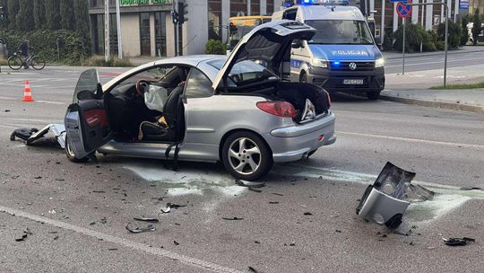 Wypadek na skrzyżowaniu Szujskiego i Szkotnik [zdjęcia]