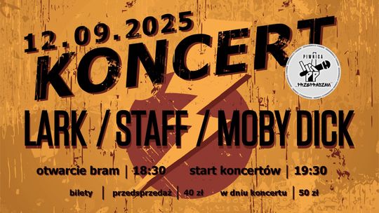 Koncert zespołów: Lark, Staff oraz Moby Dick -Tarnowska Piwnica “Przepraszam" [zdjęcia]