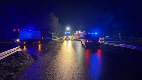 Dachowanie samochodu w powiecie brzeskim [zdjęcia]