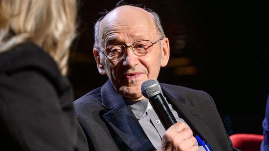 Ks. prof. Michał Heller i Wojciech Bonowicz - rozmowa i promocja książki "Siedem ważnych słów" [zdjęcia]