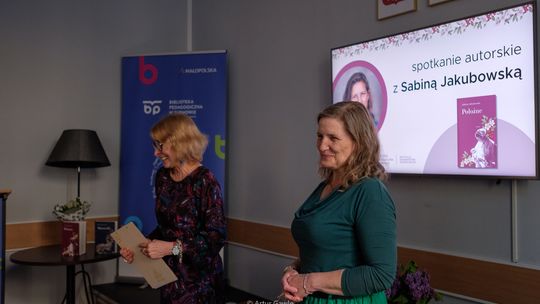 Spotkanie z Sabiną Jakubowską w Bibliotece Pedagogicznej [zdjęcia]