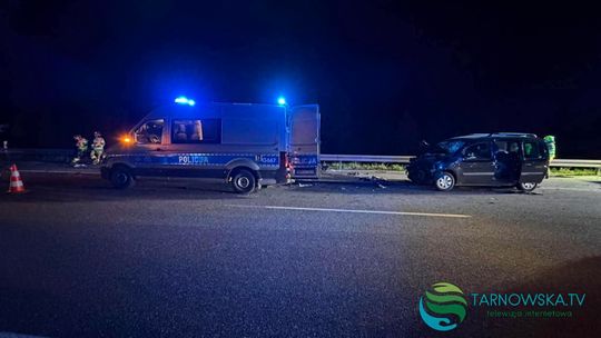 Karambol na autostradzie A4 pomiędzy Dębicą a Tarnowem (zdjęcia)