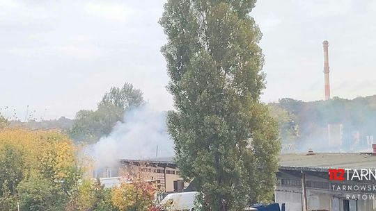Pożar hurtowni w Tarnowie. Ewakuowano dziewięć osób, duże zadymienie